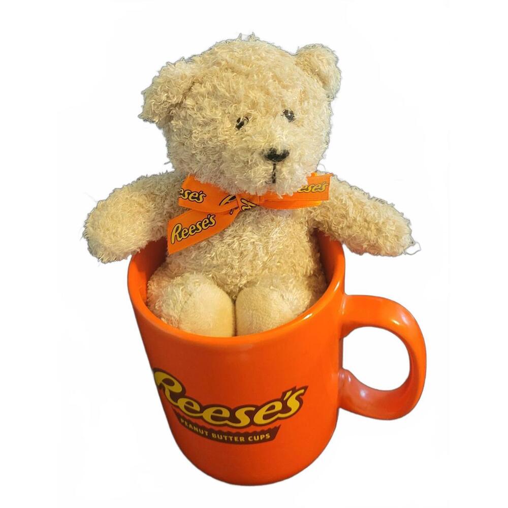 Reese's Bear in Orange Mug Gift Set